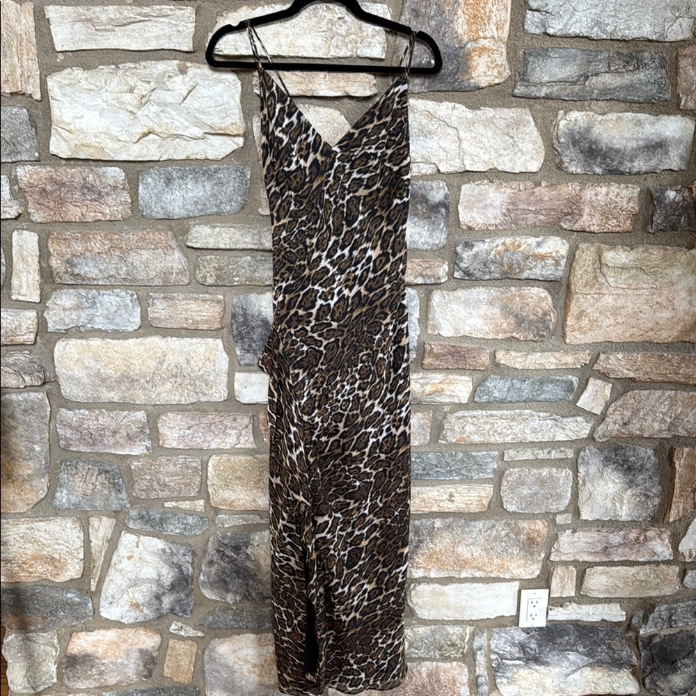 Leopard print dress spaghetti’s straps
